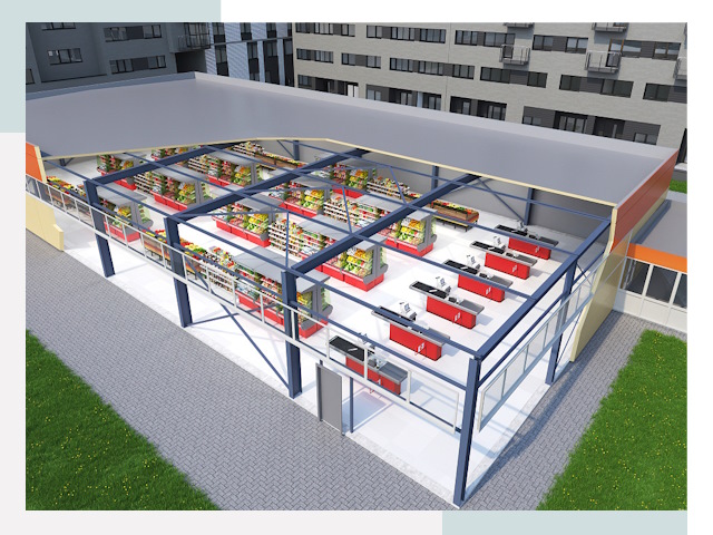 Строительство магазинов в Кузнецк от 625 руб. за м²