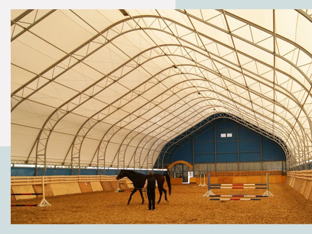 Строительство конных манежей в Кузнецке