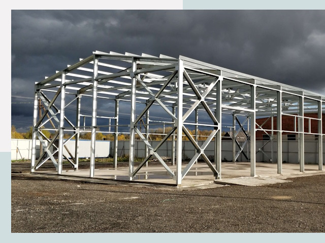 Двускатные ангары в Кузнецк от 625 руб. за квадрат