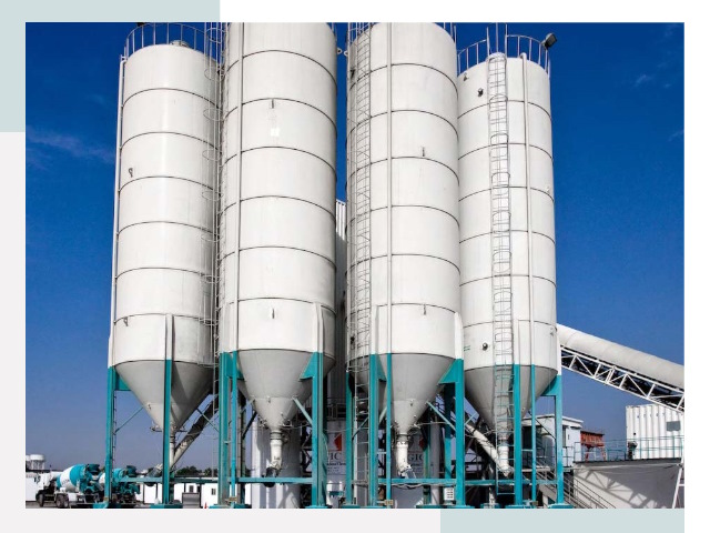 Строительство цементных силосов в Кузнецке