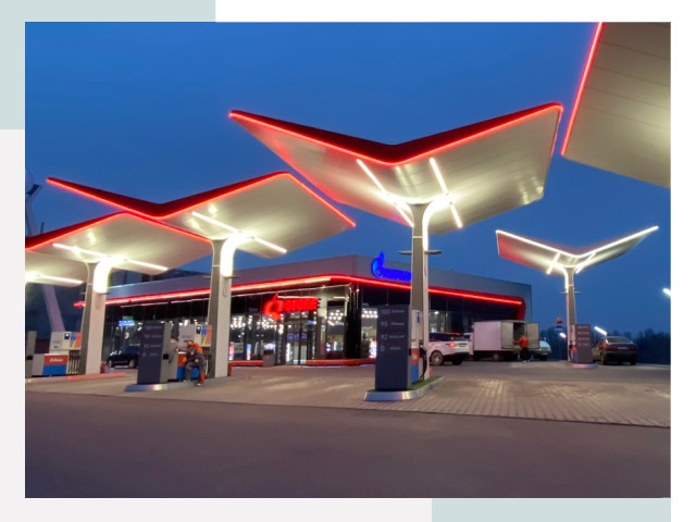 Навесы для АЗС в Кузнецке