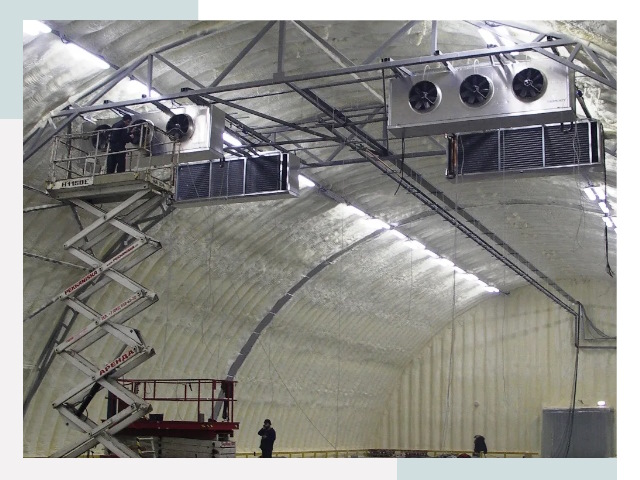 Оснащение ангаров в Кузнецке
