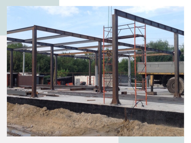 Фундамент для ангаров в Кузнецке