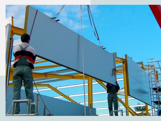 Монтаж сэндвич-панелей в Кузнецке от 625 руб.