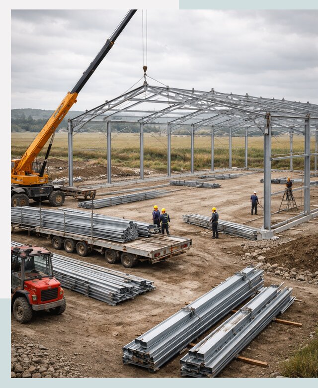 Строительство ангаров для сельхозтехники в Кузнецке под ключ