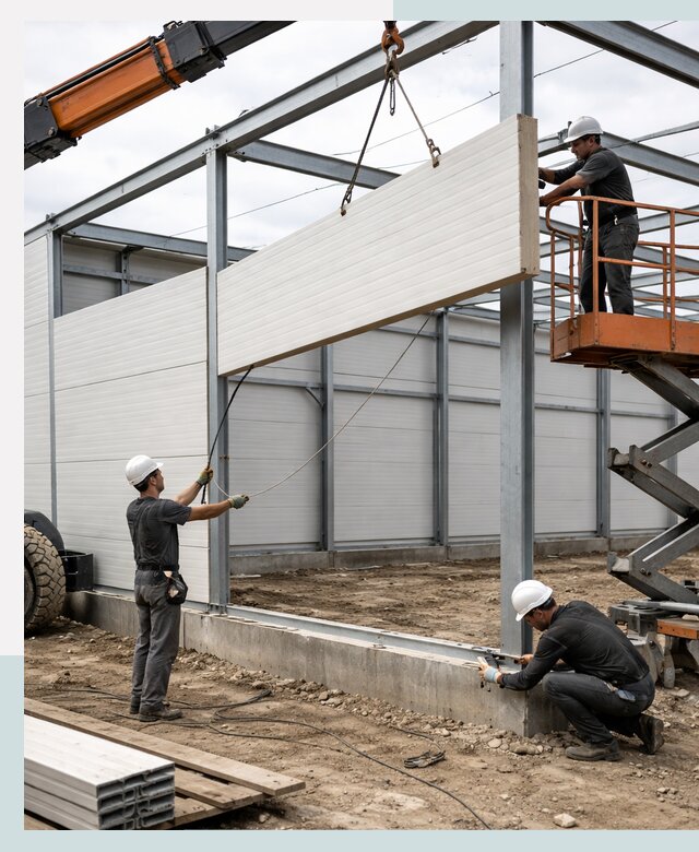 Строительство складов из сэндвич панелей в Кузнецке под ключ