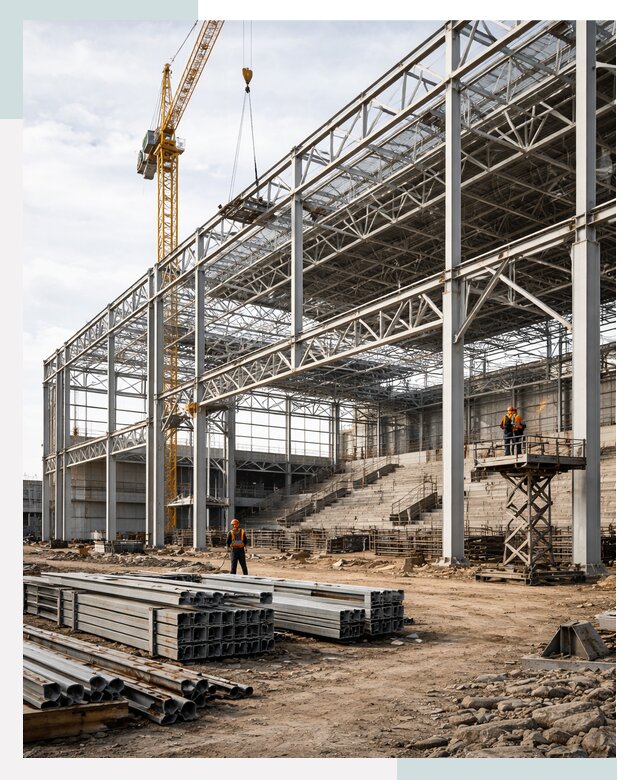 Строительство спортивных комплексов в Кузнецке от 31272 р. | СтальСтрой-Кнц